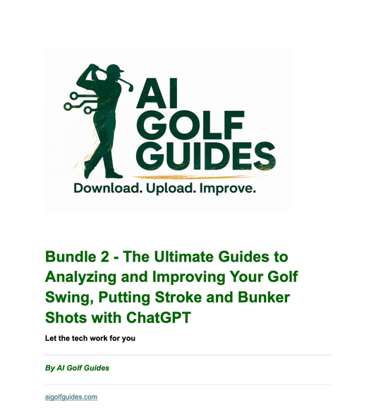 AI Golf Swing, Putting Stroke and Bunker Shots Bundle Cover
